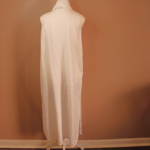 Amelline Women's 100% Linen Cowl Neck Sleeveless Maxi Dress w/ Pockets sz S - Picture 9 of 10